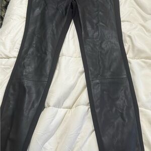 White House Black Market Black Leather Pants